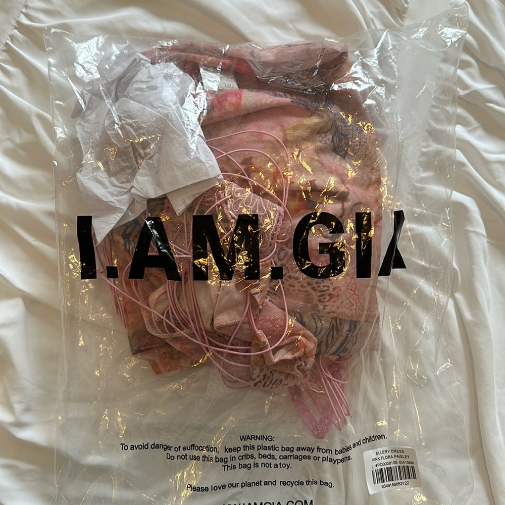 I AM GIA ELLERY DRESS- PINK: FLORA PAISLEY